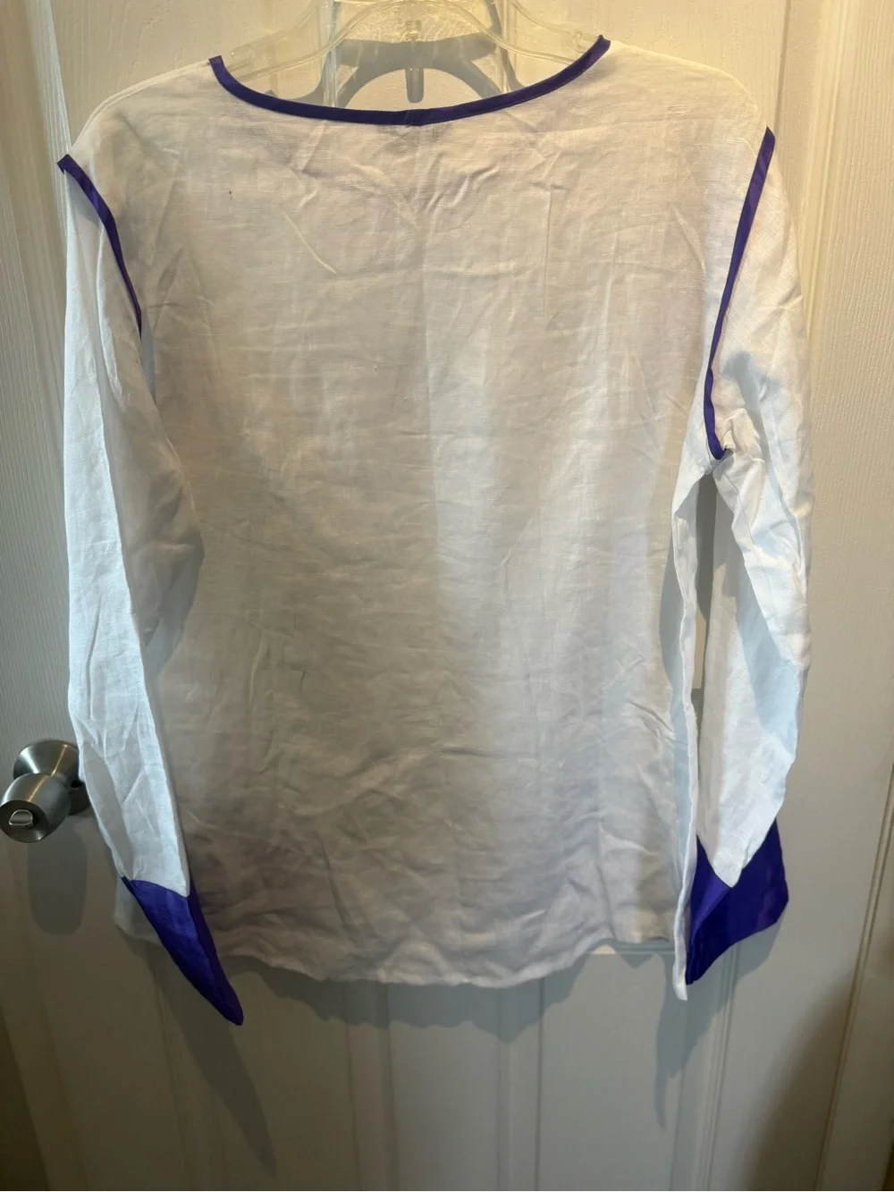 Yaly Couture Women's 100% Linen Japanese style sleeve M - Picture 5 of 7